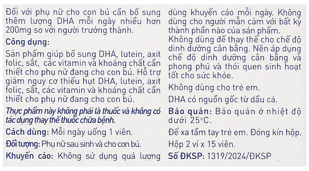 Viên Uống Cung Cấp Vitamin Và Khoáng Chất Cho Phụ Nữ Sau Sinh Elevit Breastfeeding Hộp 30 Viên