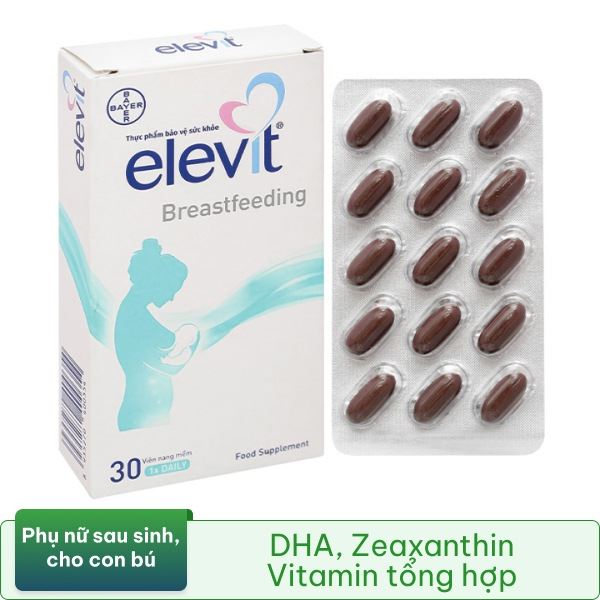Viên Uống Cung Cấp Vitamin Và Khoáng Chất Cho Phụ Nữ Sau Sinh Elevit Breastfeeding Hộp 30 Viên