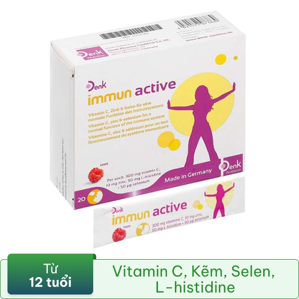 Thực phẩm bảo vệ sức khỏe Immun Active Denk hộp 20 gói x 2g