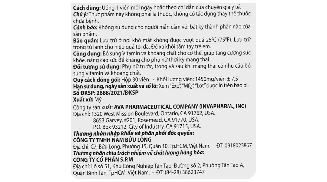 Thực phẩm bảo vệ sức khoẻ Icare Mom