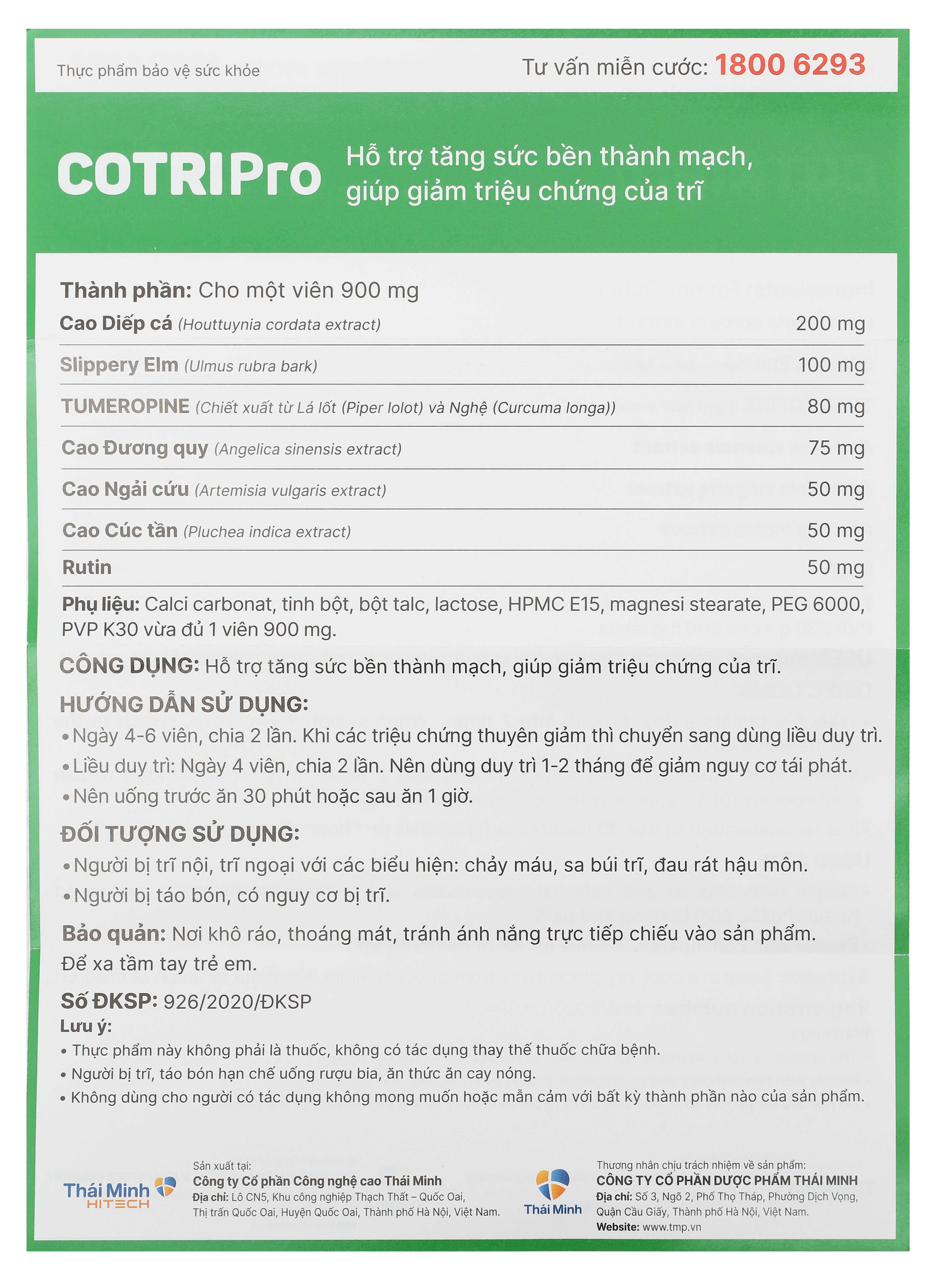 Cotripro hộp 20 viên - 10