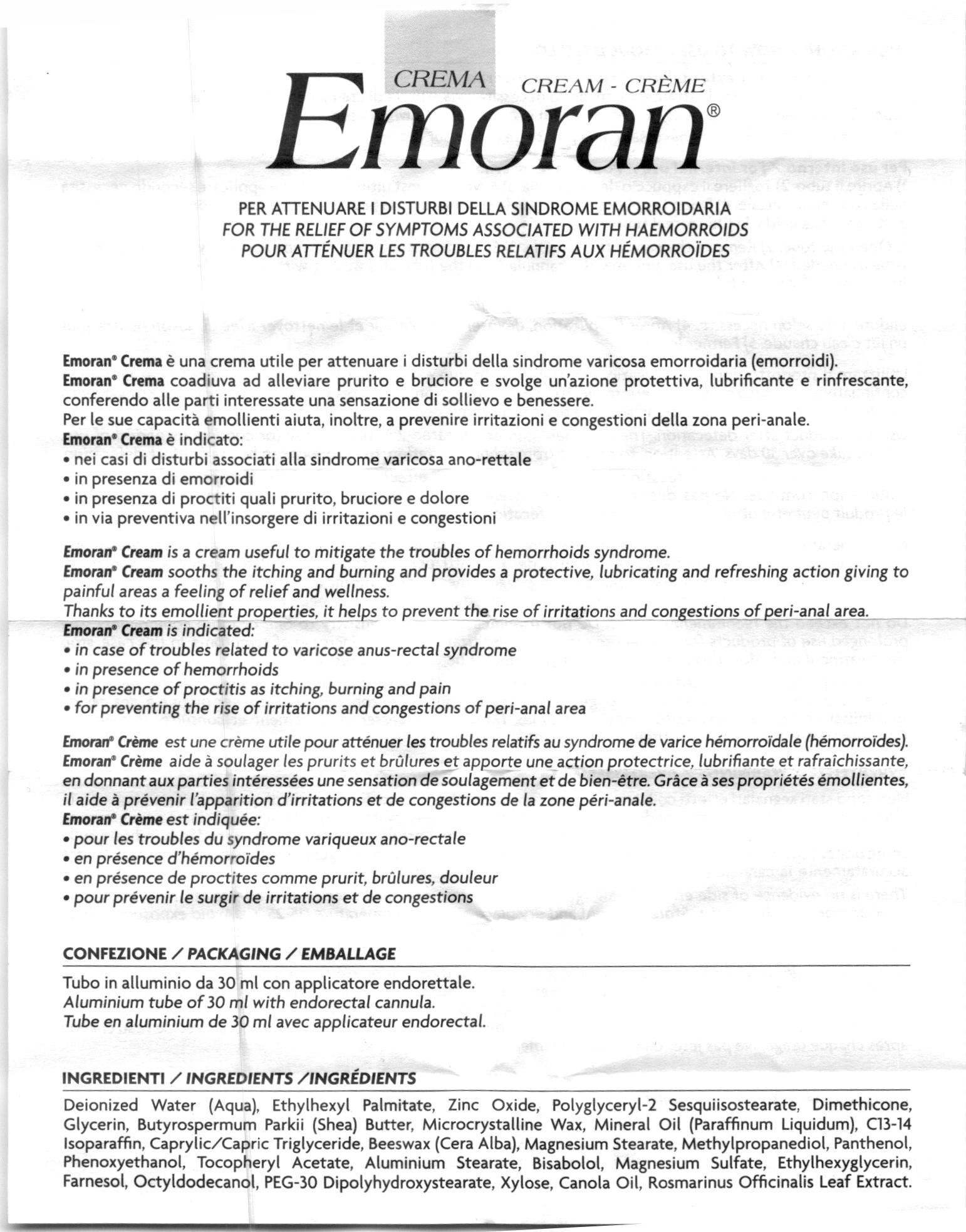Kem Bôi Trĩ Emoran Tuýp/30Ml - 13