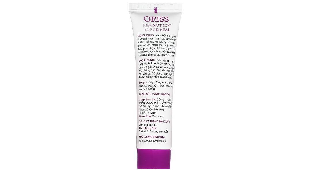 Kem Oriss Soft & Heal giảm nứt nẻ gót chân