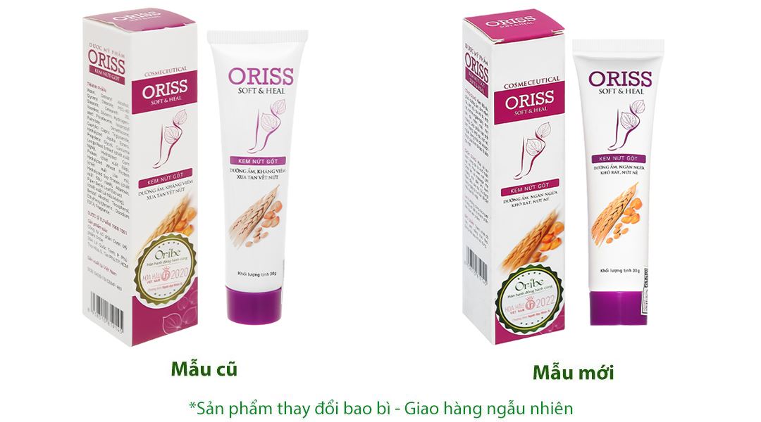 Kem Oriss Soft & Heal giảm nứt nẻ gót chân
