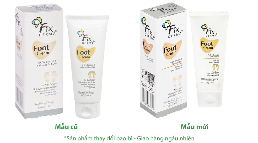 Kem dưỡng Fixderma Foot cấp ẩm làm mềm da gót chân