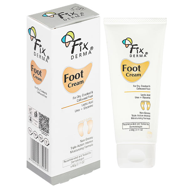 Kem dưỡng Fixderma Foot cấp ẩm làm mềm da gót chân tuýp 60g