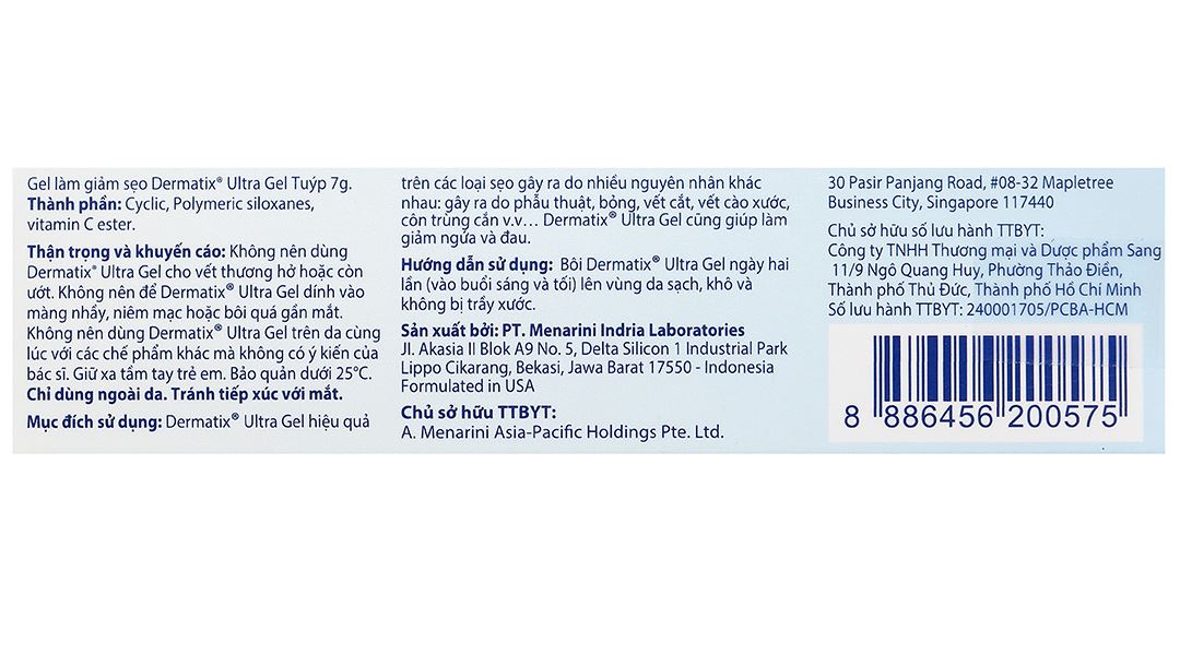 Gel Dermatix Ultra hỗ trợ giảm sẹo, giảm đau ngứa