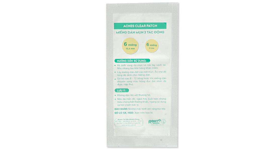 Miếng dán mụn Acnes Clear Patch giúp kháng khuẩn, sạch mụn hộp 24 miếng - 8