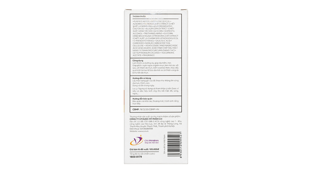 Gel Decumar THC ngừa mụn, mờ thâm tuýp 20g - 10