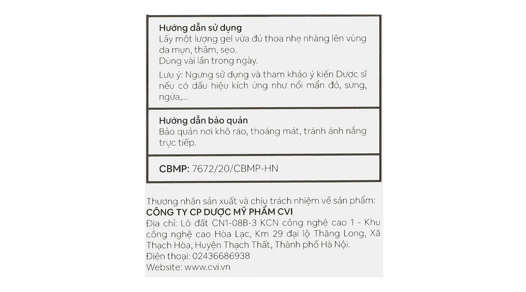 Gel Decumar THC ngừa mụn, mờ thâm tuýp 20g - 17