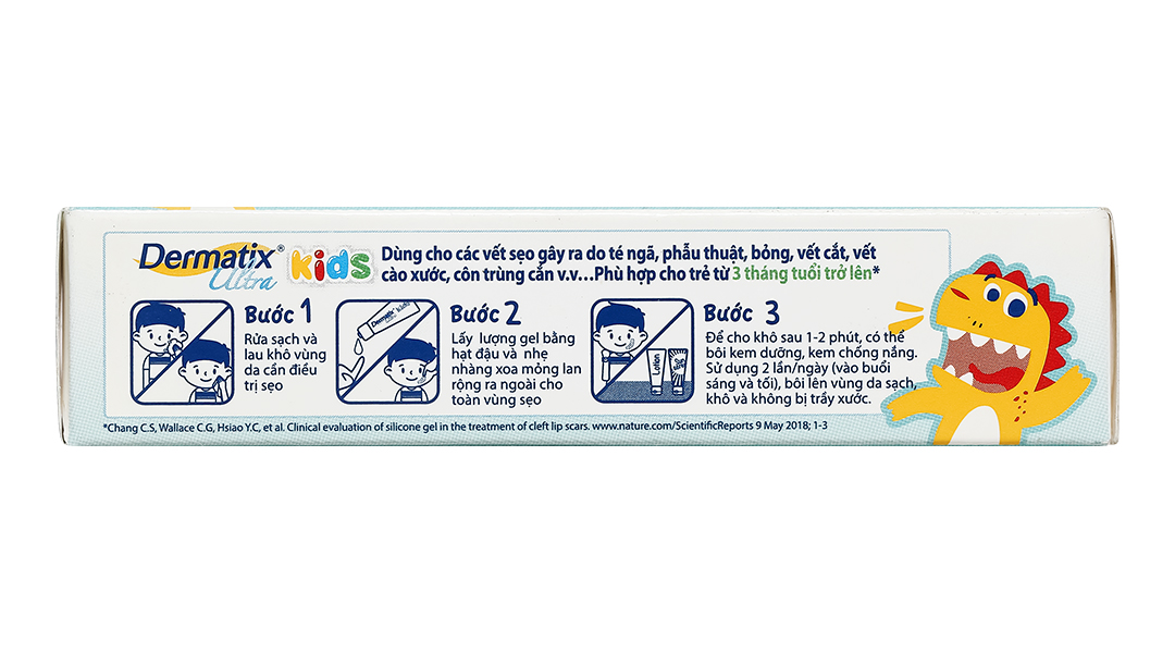 Gel Dermatix Ultra Kids trị sẹo cho bé