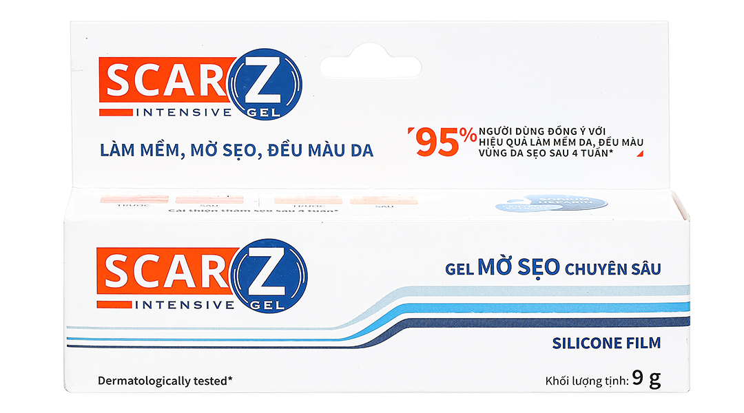 Gel ScarZ Intensive giúp giảm sẹo, mềm sẹo, đều màu da