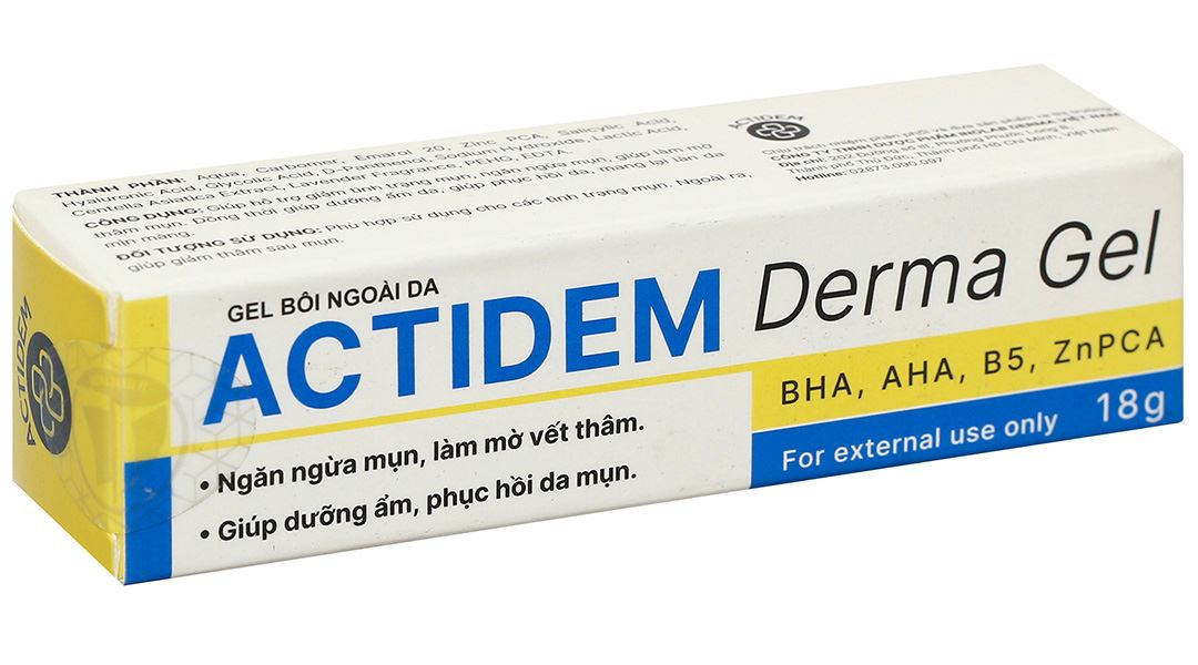 Gel Actidem Derma giảm mụn, mờ thâm