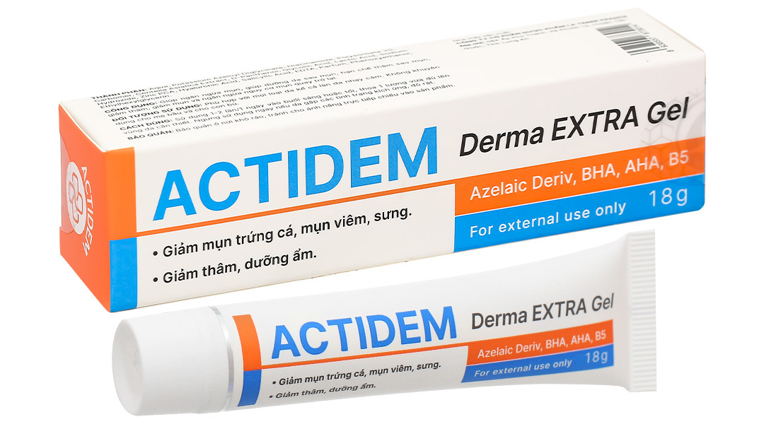 Actidem Derma Extra Gel giảm mụn, mờ thâm