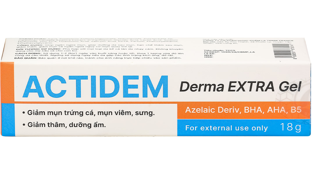 Actidem Derma Extra Gel giảm mụn, mờ thâm