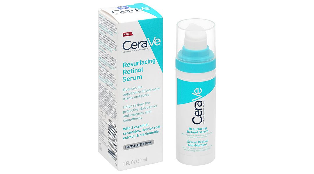 Serum CeraVe Resurfacing Retinol giúp giảm thâm mụn
