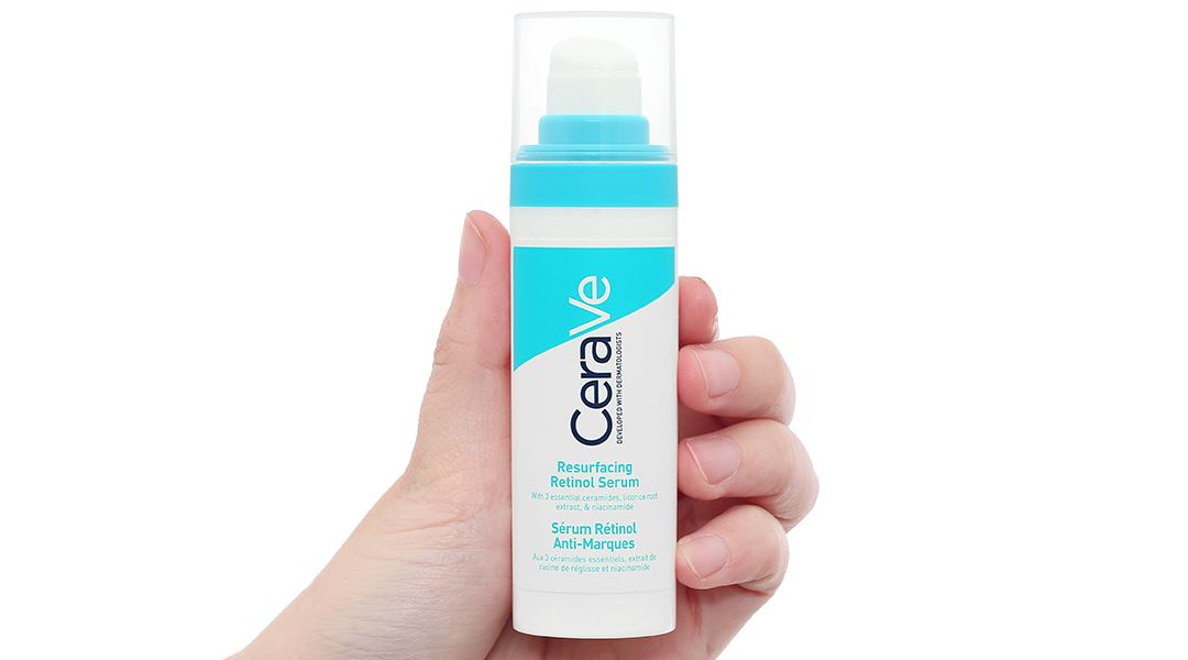 Serum CeraVe Resurfacing Retinol giúp giảm thâm mụn