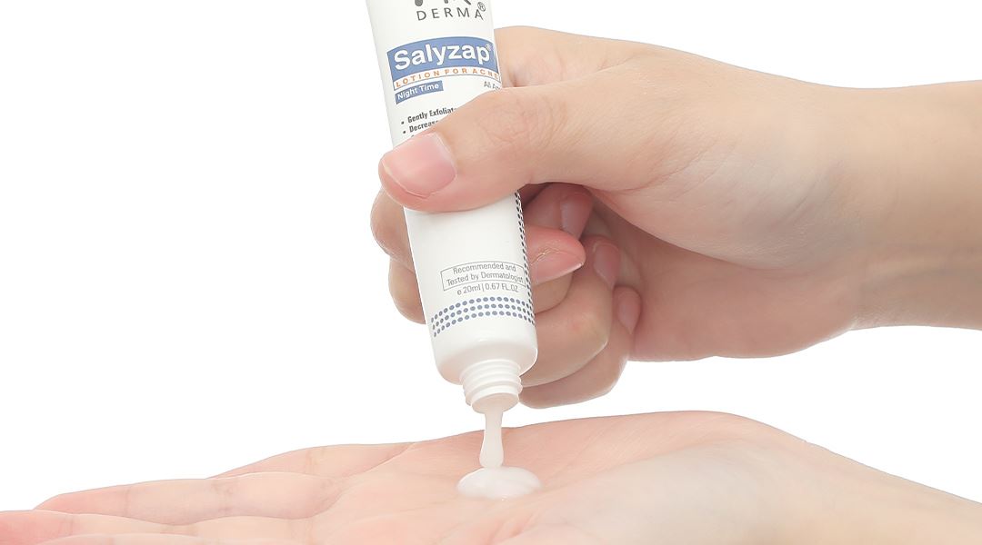 Lotion giảm mụn ban đêm Fixderma Salyzap ngăn ngừa sự hình thành nhân mụn mới tuýp 20ml - 10