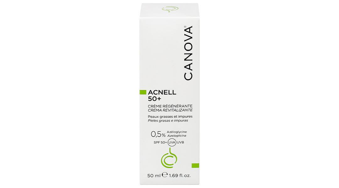 Kem Canova Acnell 50+ - Replenishing Cream hỗ trợ giảm mụn ban ngày