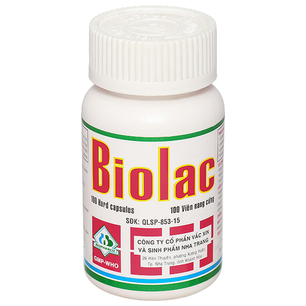 Biolac trị tiêu chảy, táo bón, viêm ruột cấp và mạn tính