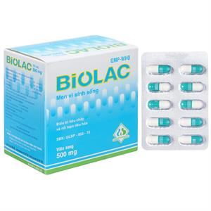 Biolac 500mg bổ sung vi sinh, trị tiêu chảy và táo bón