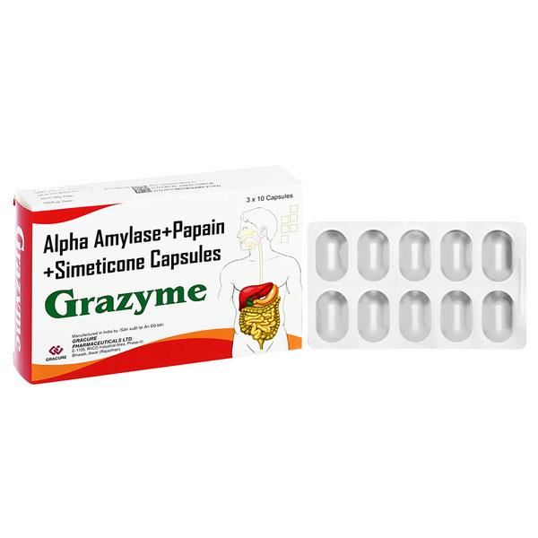 Grazyme trị đầy hơi, khó tiêu