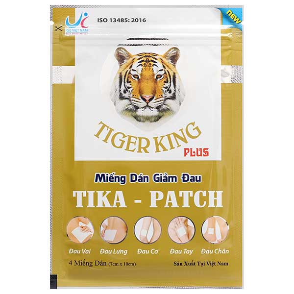 Miếng dán giảm đau Tika-Patch giảm đau cơ, xương, khớp, bong gân