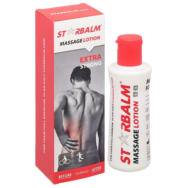 Kem xoa bóp Starbalm Massage Lotion hỗ trợ giảm đau nhức cơ, xương chai 150ml
