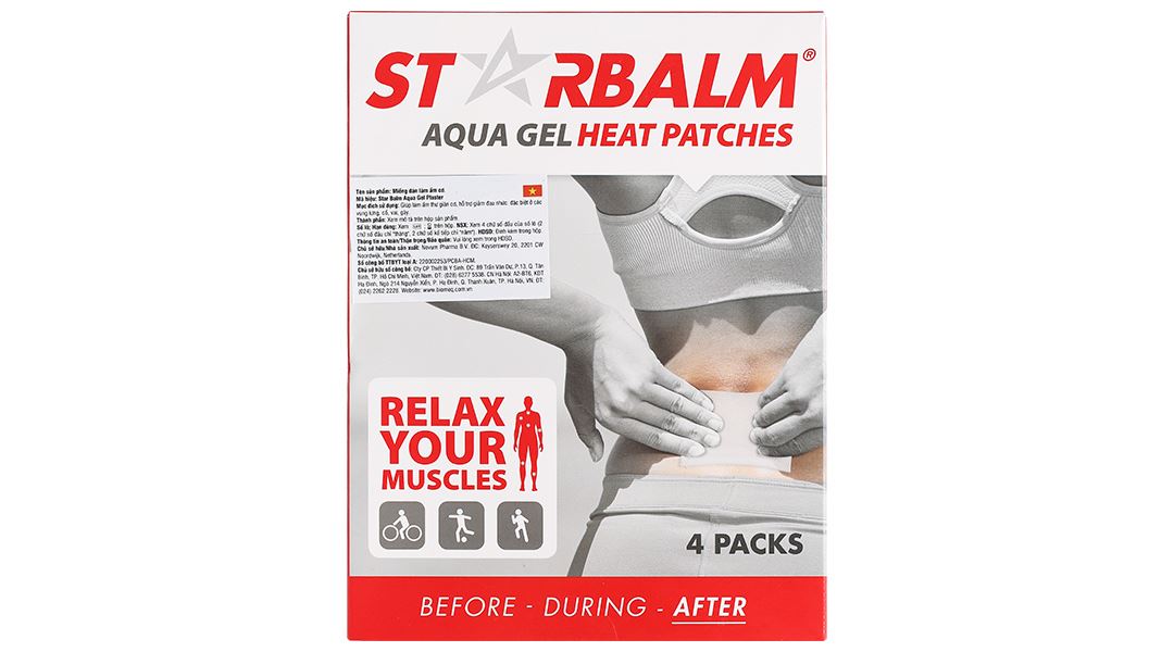 Miếng dán nhiệt Starbalm Heat Patch làm ấm, giảm đau nhức cơ, khớp