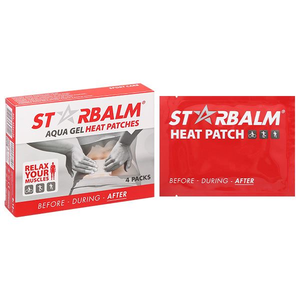 Miếng dán nhiệt Starbalm Heat Patch làm ấm, giảm đau nhức cơ, khớp (4 gói x 1 miếng)