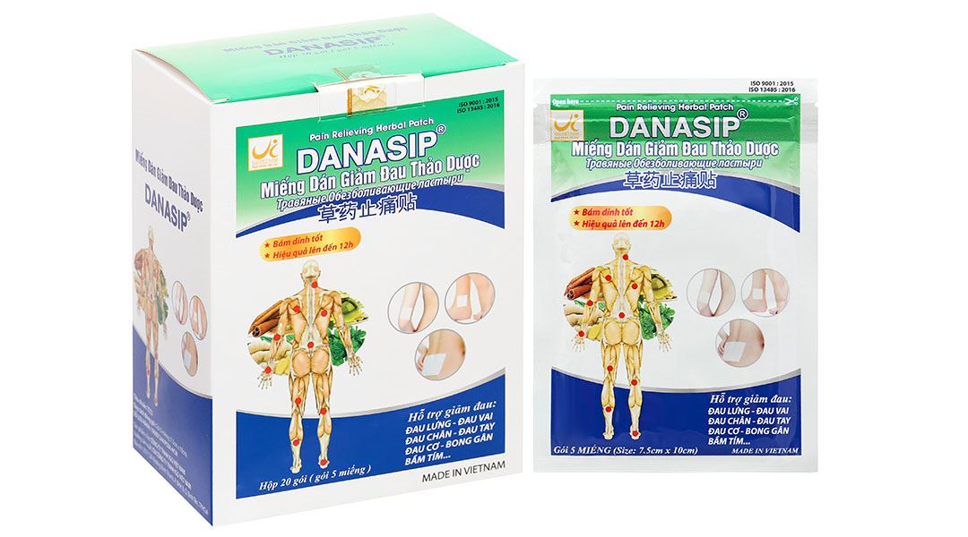 Miếng dán giảm đau thảo dược Danasip