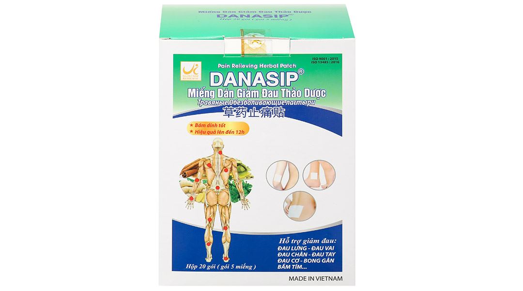 Miếng dán giảm đau thảo dược Danasip