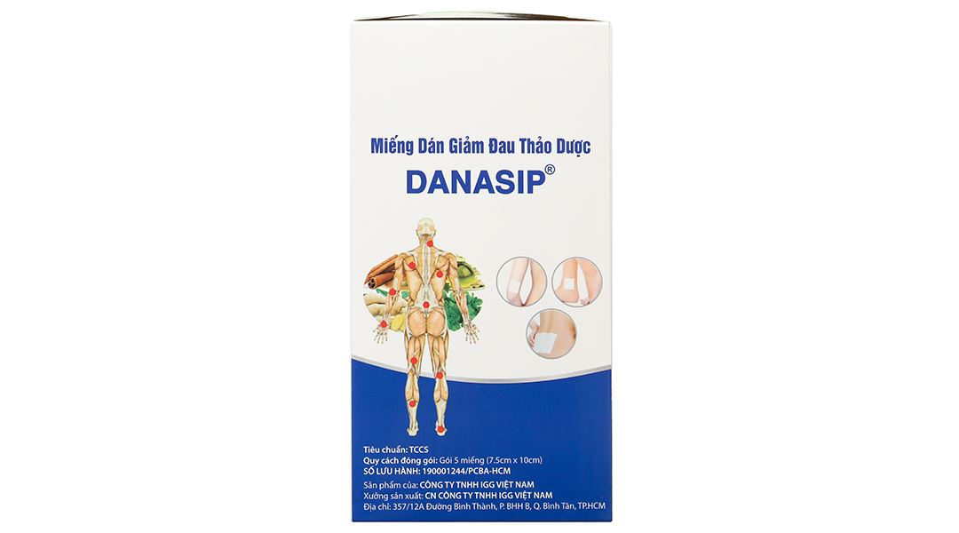 Miếng dán giảm đau thảo dược Danasip