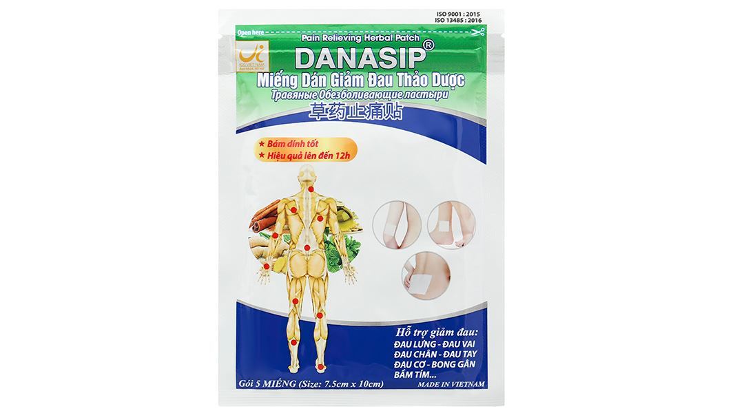 Miếng dán giảm đau thảo dược Danasip