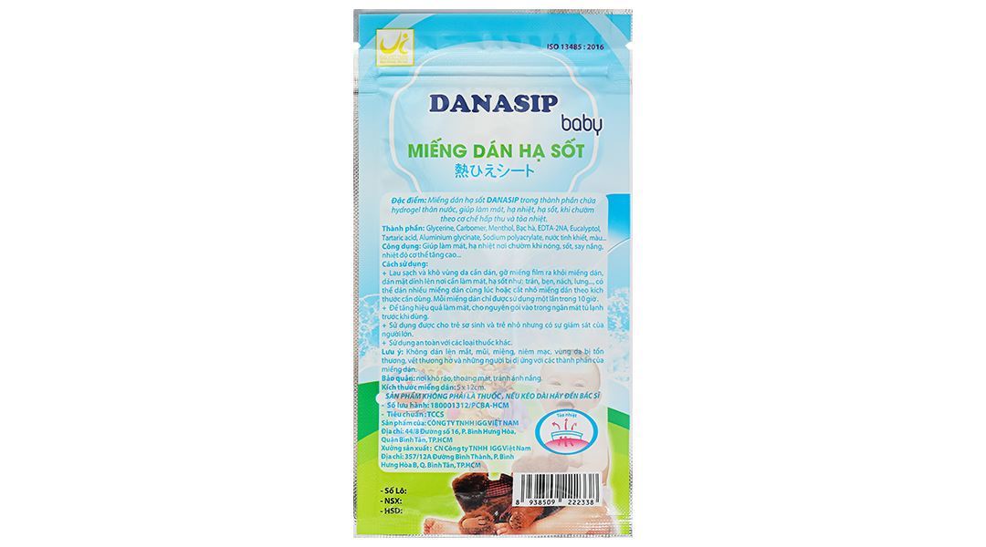 Miếng dán hạ sốt Danasip Baby