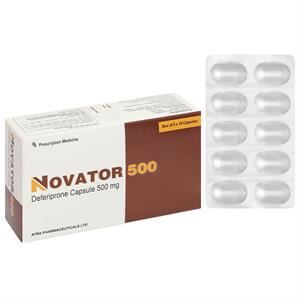 Novator 500 điều trị quá liều sắt ở bệnh nhân thalassaemia