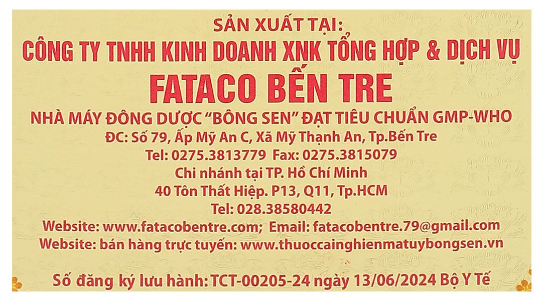 Dung dịch uống Bông Sen hỗ trợ cắt cơn cai nghiện ma túy