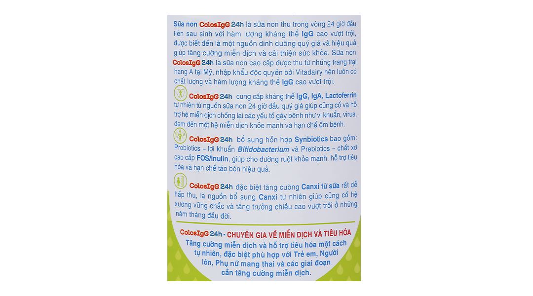 Sữa Non Colosigg 24h