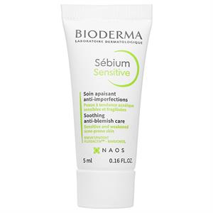 Kem dưỡng cho da điều trị mụn Bioderma Sebium Sensitive tuýp 5ml - Hàng khuyến mãi