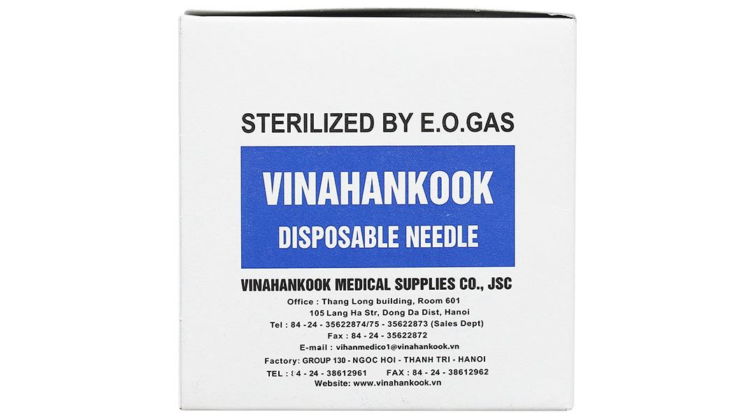 Đầu kim tiêm sử dụng một lần Vinahankook 25G x 1’’