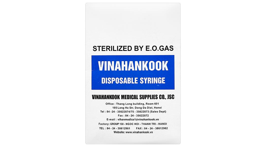 Bơm tiêm cho ăn sử dụng một lần Vinahankook 50ml/cc