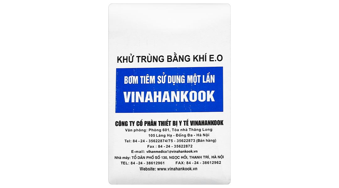 Bơm tiêm cho ăn sử dụng một lần Vinahankook 50ml/cc