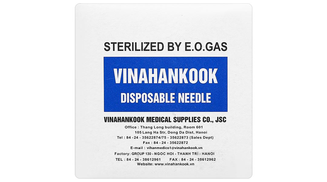 Đầu kim tiêm sử dụng một lần Vinahankook 18G x 1 1/2’’
