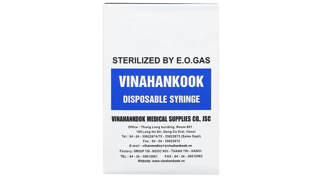 Bơm tiêm sử dụng một lần Vinahankook 50ml/cc