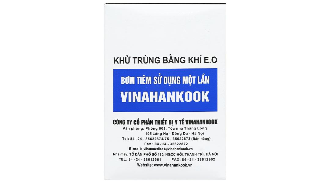 Bơm tiêm sử dụng một lần Vinahankook 50ml/cc