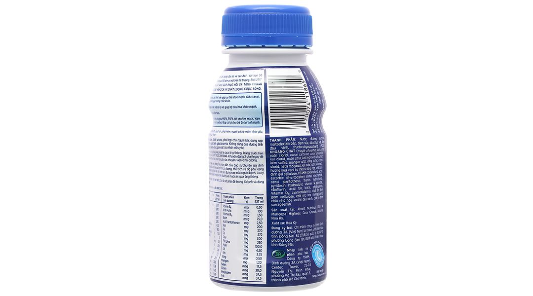 Sữa bột pha sẵn Ensure Original bổ sung dinh dưỡng hương vani