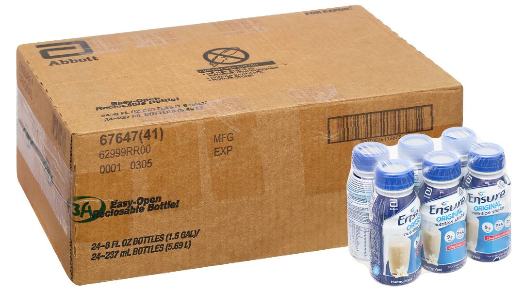 Sữa bột pha sẵn Ensure Original bổ sung dinh dưỡng hương vani