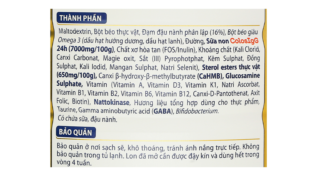 Thực phẩm dinh dưỡng y học Calosure America