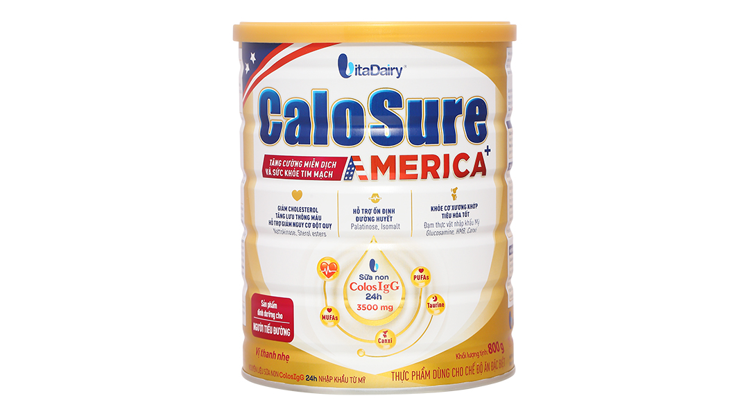 Sữa bột Calosure America+ 800G Dành Cho Người Tiểu Đường