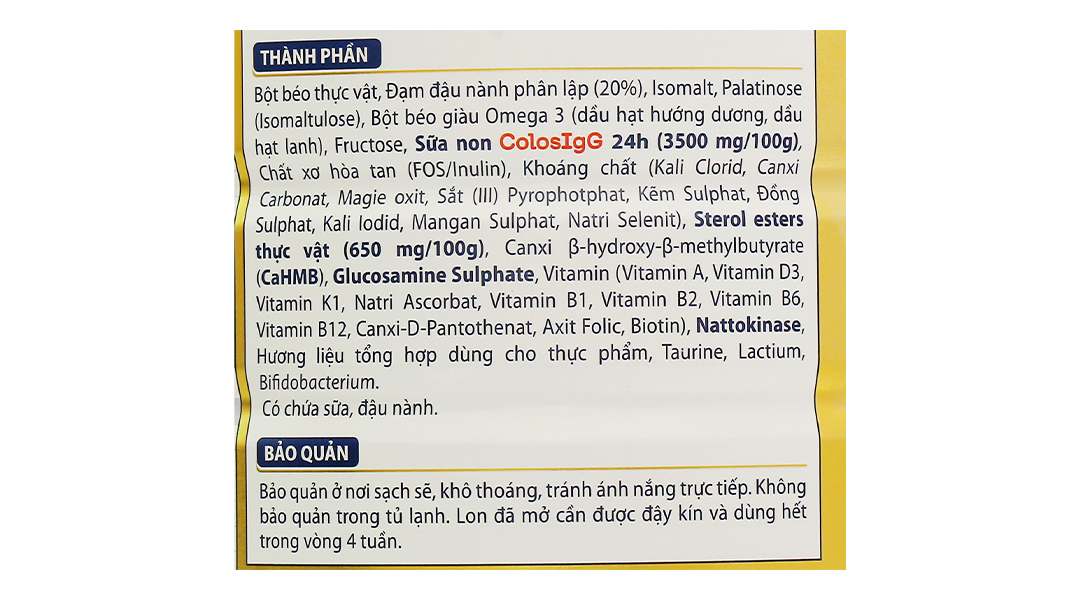 Sữa bột Calosure America+ 800G Dành Cho Người Tiểu Đường